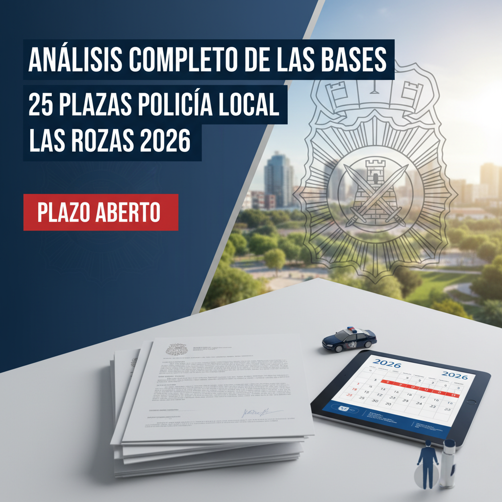 Análisis Completo de las Bases: 25 Plazas de Policía Local en Las Rozas 2026 (Plazo Abierto)