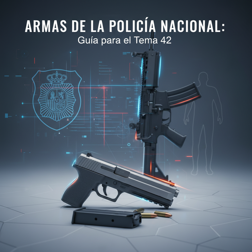 Armas de la Policía Nacional: Guía para el Tema 42