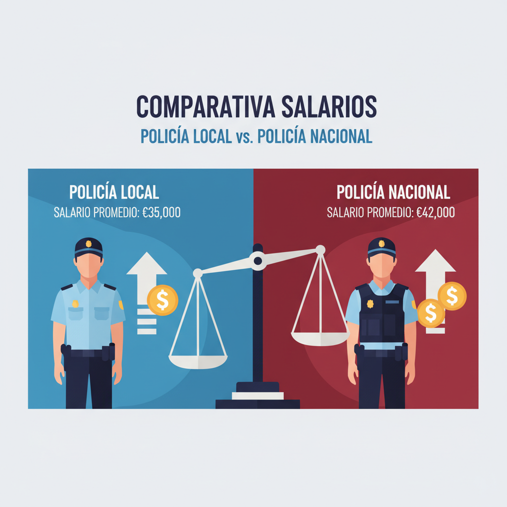 Comparativa Salarios Policía Local vs. Policía Nacional...