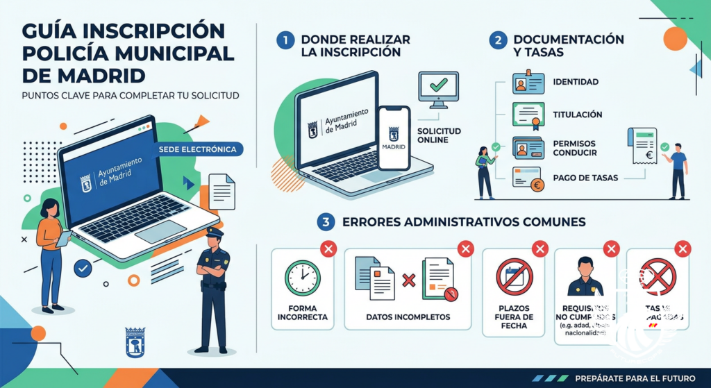 Infografía: Inscripción Policía Municipal de Madrid